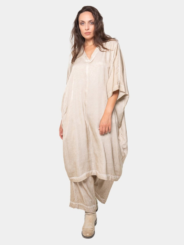 Baci Amphora V Neck Dress Silver