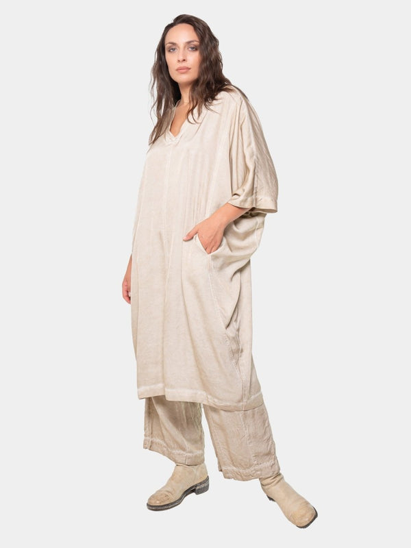 Baci Amphora V Neck Dress Silver