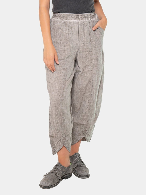 baci Ankle V Cut Barrel Trousers Hemp