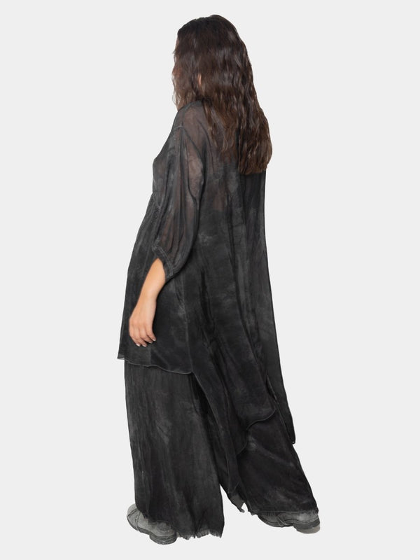 Baci Asymmetrical Shirtdress Tie Dye