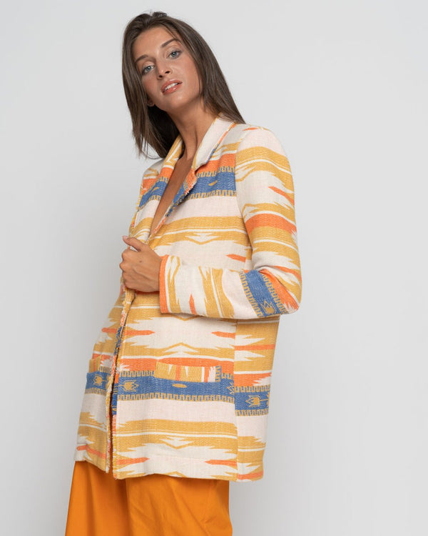 Baci Aztec Print Jacket Multi Mango