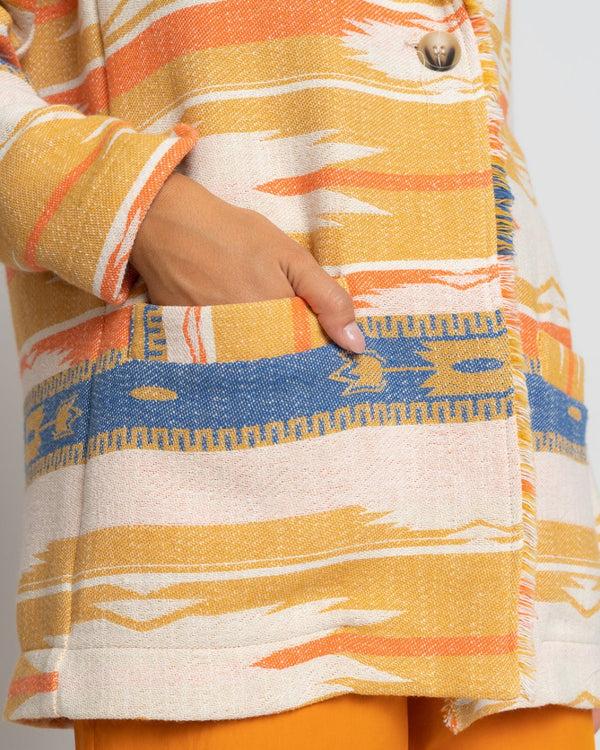 Baci Aztec Print Jacket Multi Mango