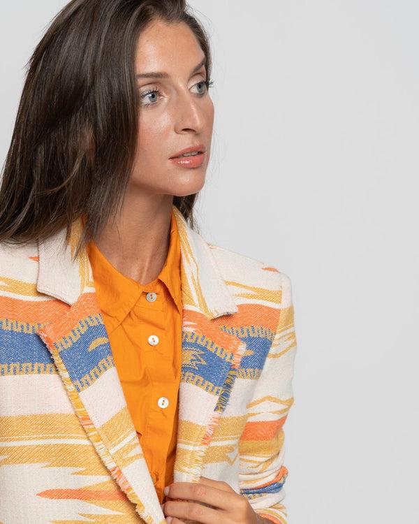 Baci Aztec Print Jacket Multi Mango