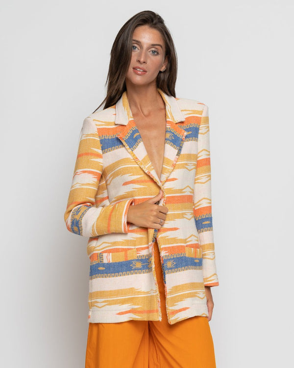 baci Aztec Print Jacket Multi Mango