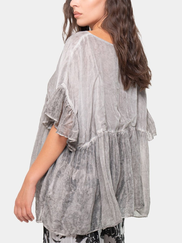 Baci Babydoll Flutter Top Gold