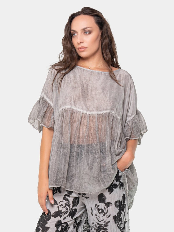 baci Babydoll Flutter Top Gold