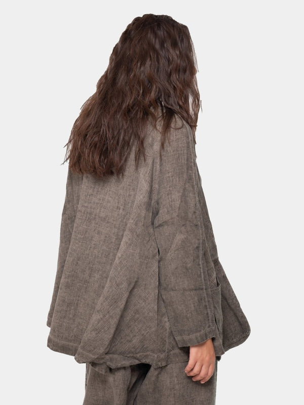 Baci Bellow Pocket Linen Jacket Hemp