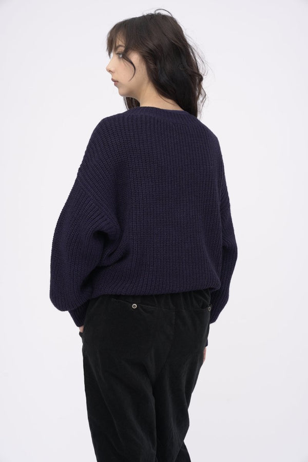 Baci Cashmere Blend Crewneck Top Ash Grey