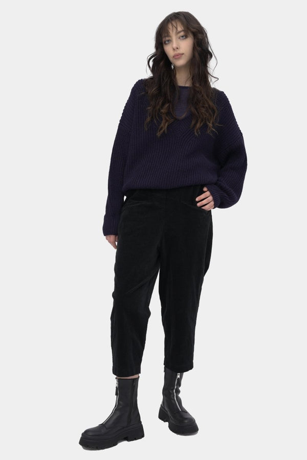 baci Cashmere Blend Crewneck Top Ash Grey