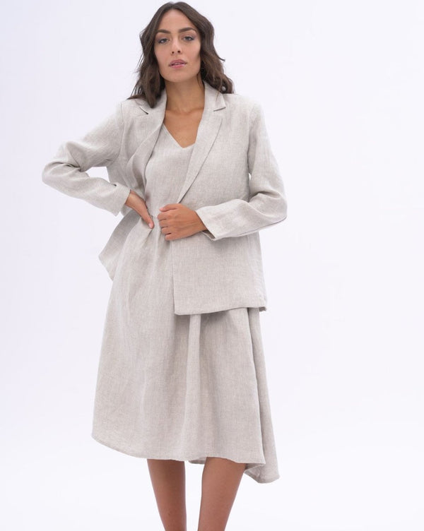 Baci Classic Linen Blazer Natural