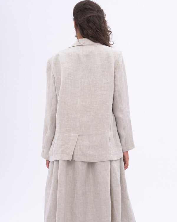 Baci Classic Linen Blazer Natural