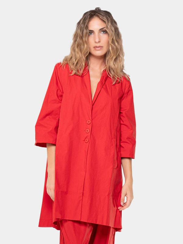 baci Cotton 3/4 Sleeve Shawl Black