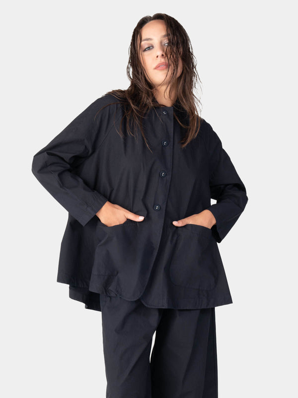 baci Cotton 4 Button Swing Jacket Mare