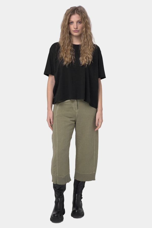 Baci Cotton Linen Cargo Pants Beige