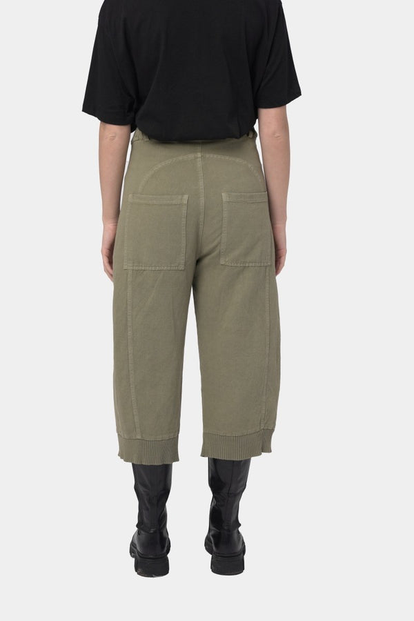 Baci Cotton Linen Cargo Pants Beige