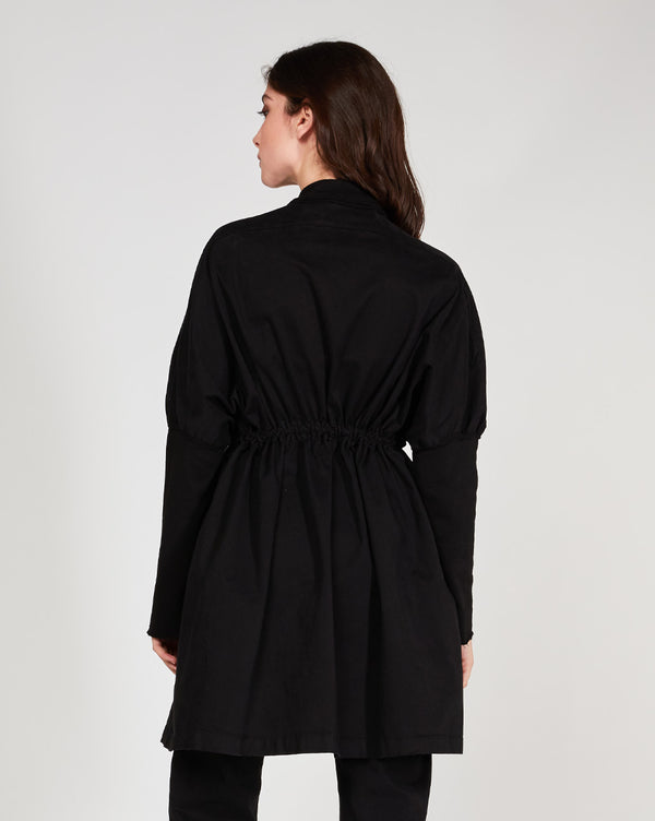 Baci Draw Waist Poncho Cement