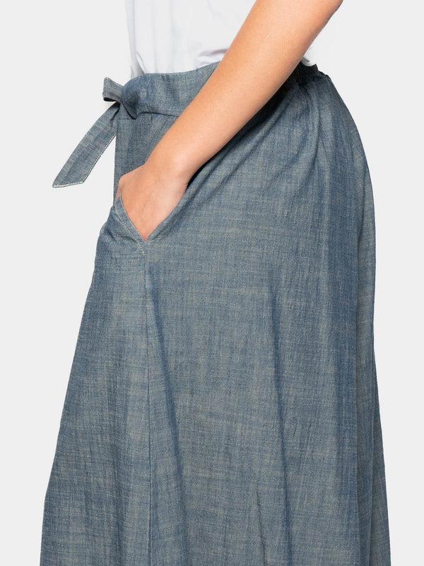 Baci Elastic Tie Waist Culotte Cappuccino