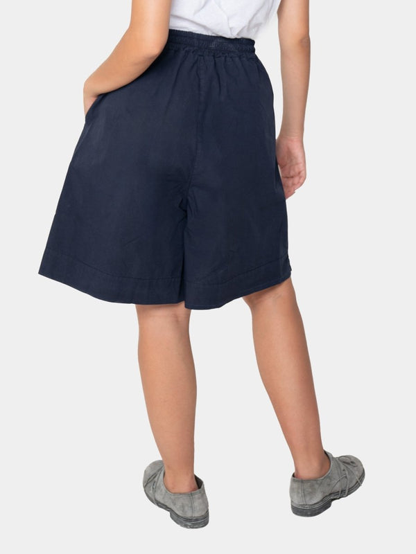 Baci Elastic Waist Bermuda Shorts Camel
