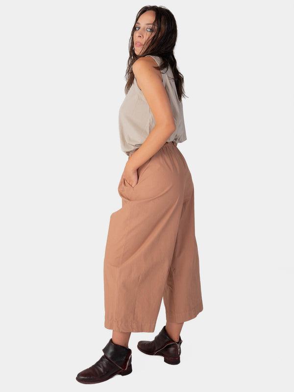 Baci Elastic Waist Cotton Culottes Mare
