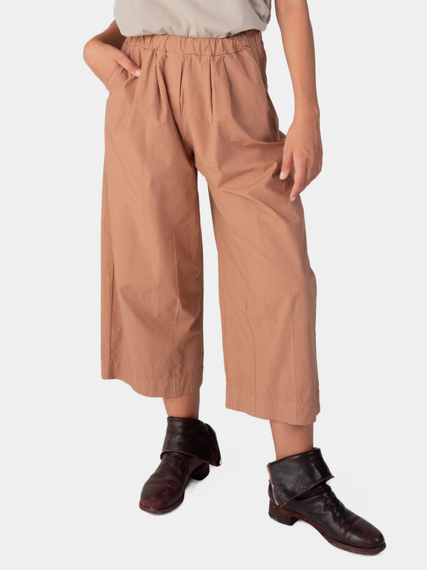 baci Elastic Waist Cotton Culottes Mare