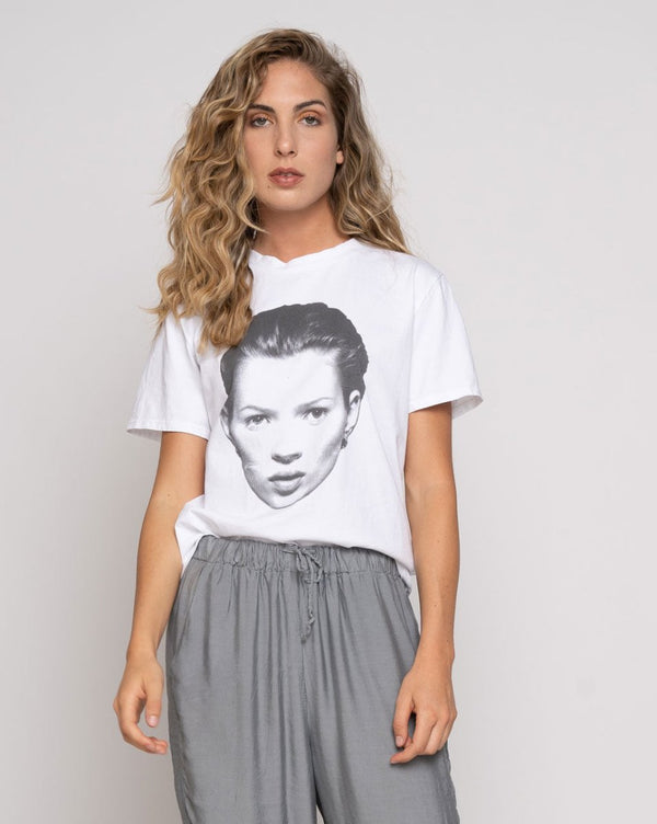 baci Face Print T Shirt Black