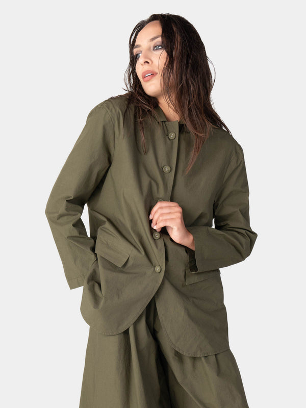 Baci Flap Pocket Cotton Jacket Mare