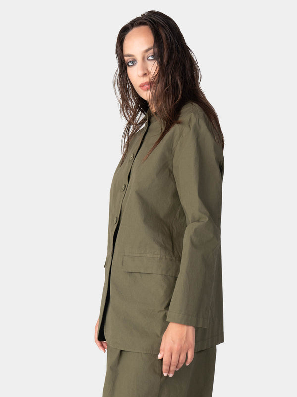 Baci Flap Pocket Cotton Jacket Mare