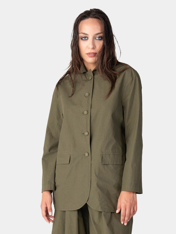 baci Flap Pocket Cotton Jacket Mare