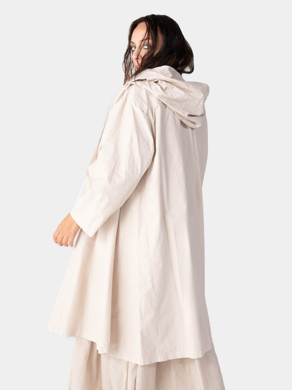 Baci Hooded Zip Mid Length Cotton Jacket Mare