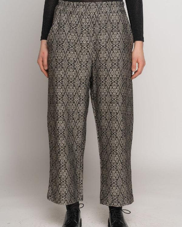 Baci Kaleido Elastic Waist Trouser Black/Silver