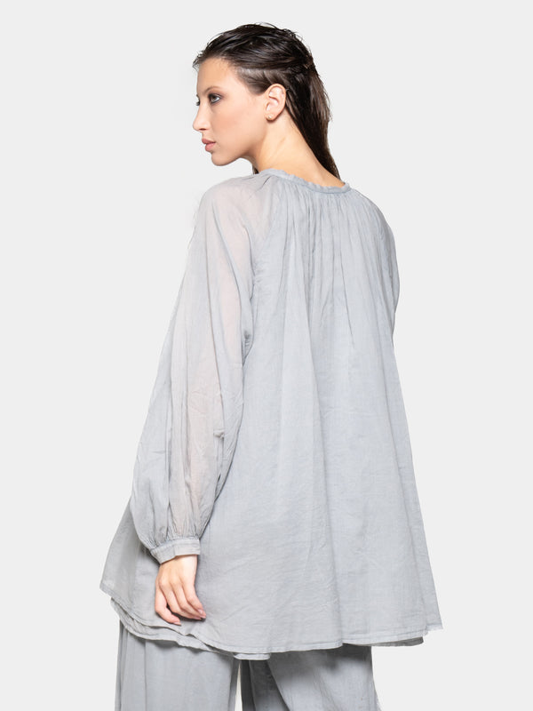 Baci Keyhole Neck Long Sleeve Top Cappuccino