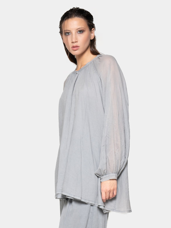 Baci Keyhole Neck Long Sleeve Top Cappuccino