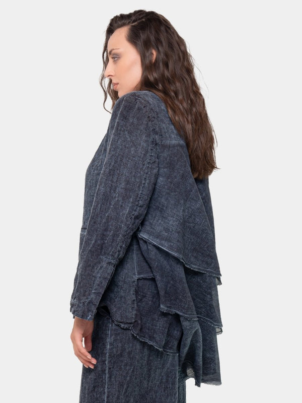 Baci Linen-Muslin Swing Jacket Hemp