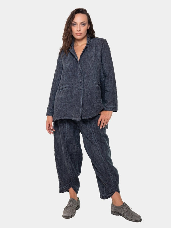 Baci Linen-Muslin Swing Jacket Hemp