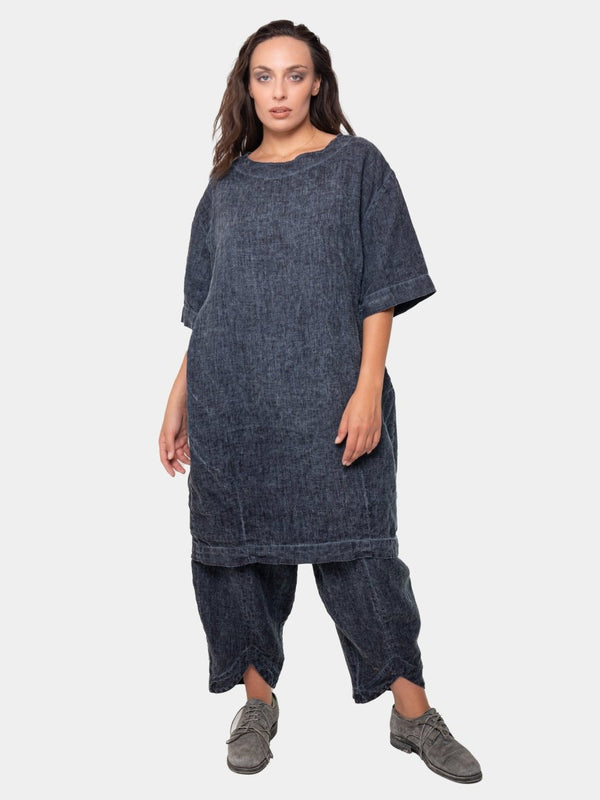 Baci Linen Shift Dress Hemp