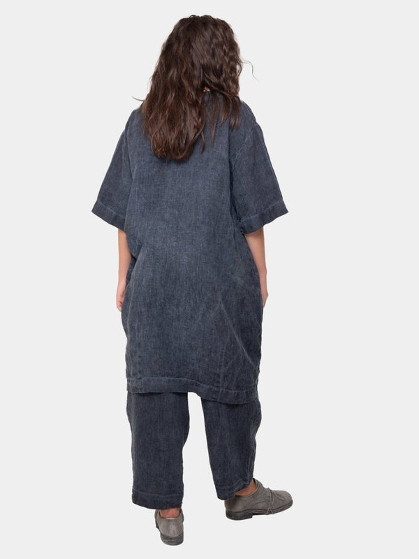 Baci Linen Shift Dress Hemp