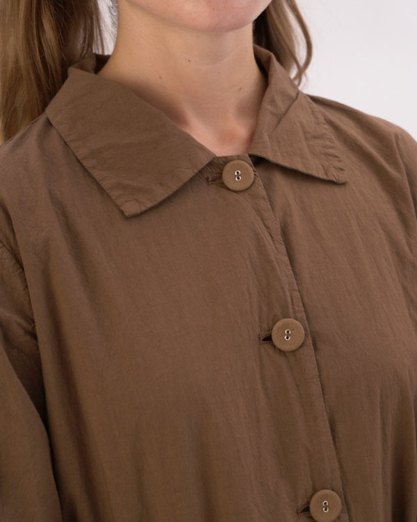 Baci Organic Cotton Belted Smock Dress Black