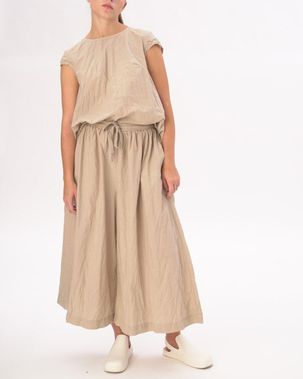 Baci Organic Elastic Waist Parachute Pants Black