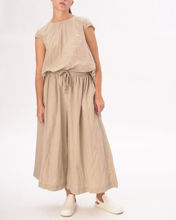 Baci Organic Elastic Waist Parachute Pants Black