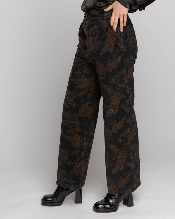 Baci Paisley Wide Leg Pant Large