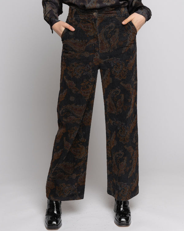 Baci Paisley Wide Leg Pant Large