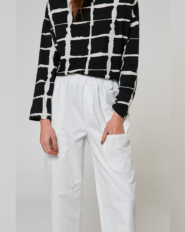 Baci Patch Pocket Cargo Pant Beige