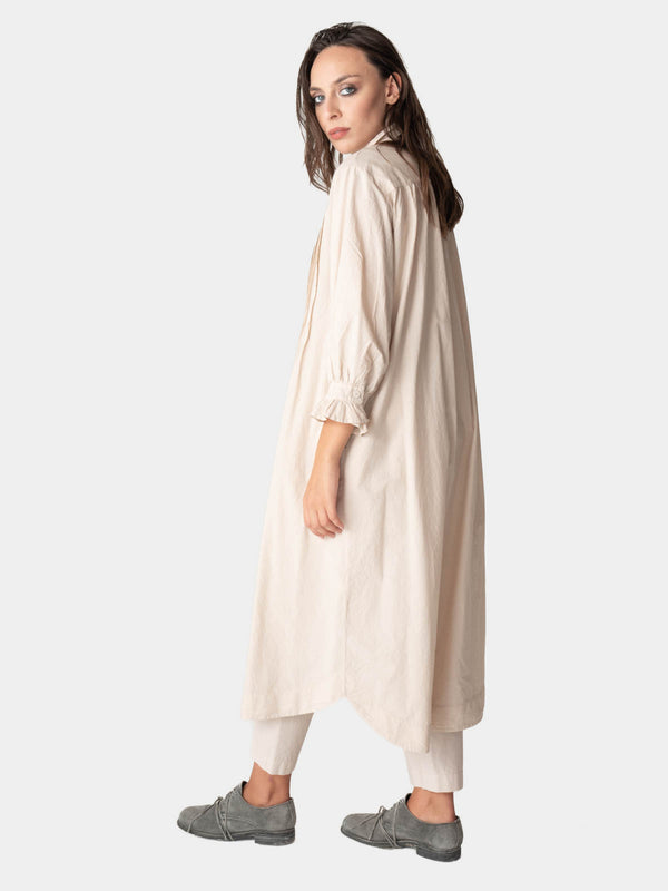 Baci Pleated Detail Maxi Shirtdress Mare