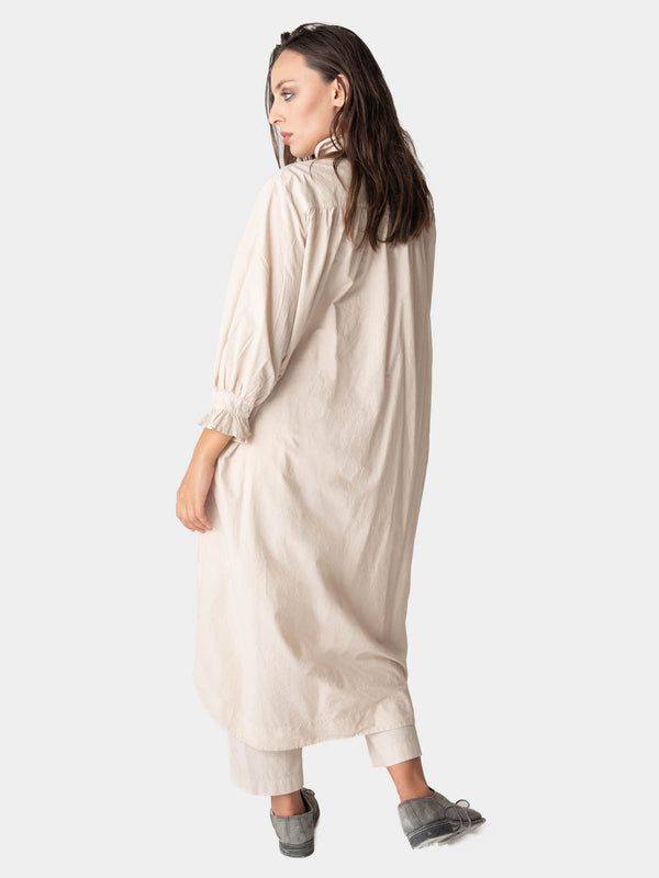 Baci Pleated Detail Maxi Shirtdress Mare