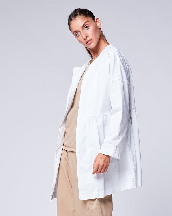 Baci Pleated Duster Jacket Mustard