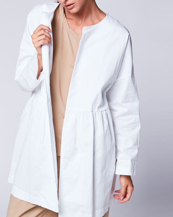 Baci Pleated Duster Jacket Mustard