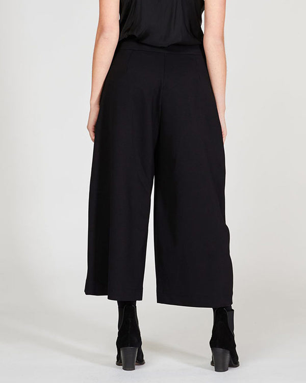 Baci Pleated Wide Leg Trousers Black