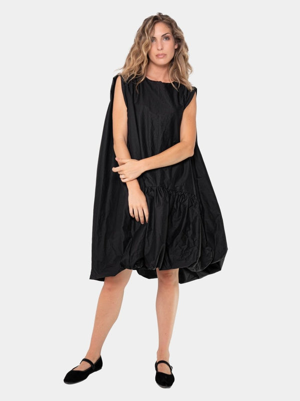 Baci Poplin Balloon Tank Dress Black