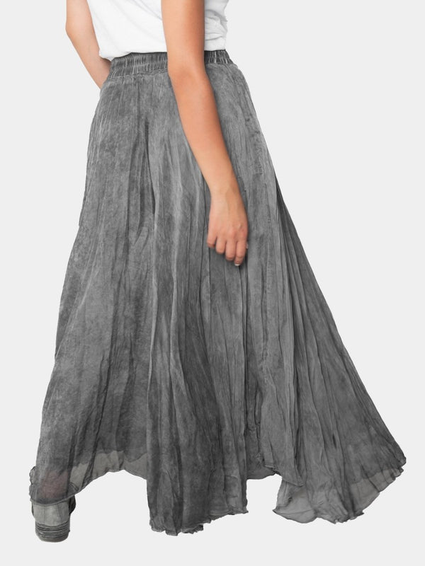 Baci Raw Edge Circle Skirt Gold