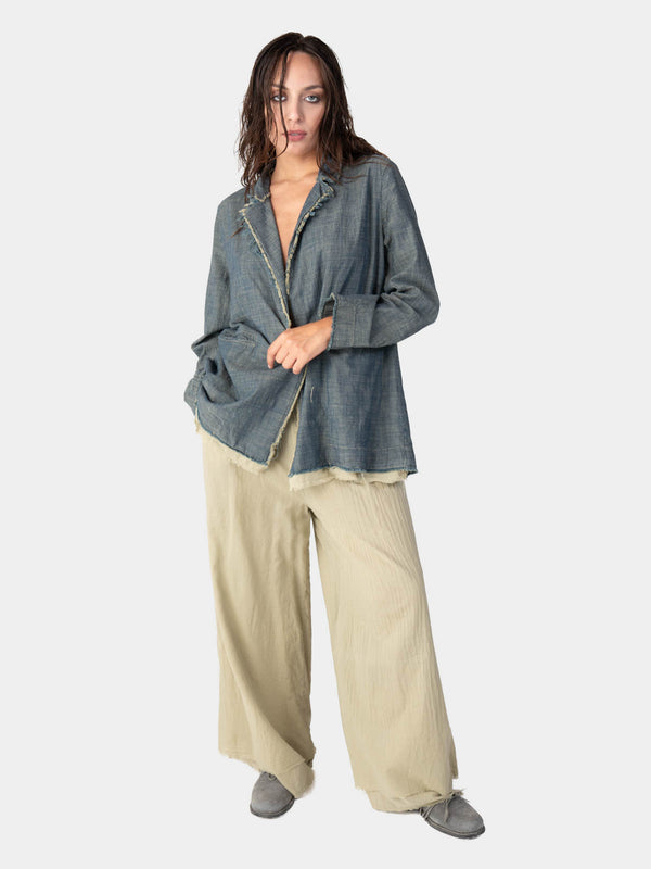 Baci Raw Edge Layered Blazer Cappuccino